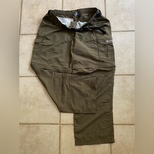 Gander Mountain Guide Series Men's Olive Convertible Cargo Pants.